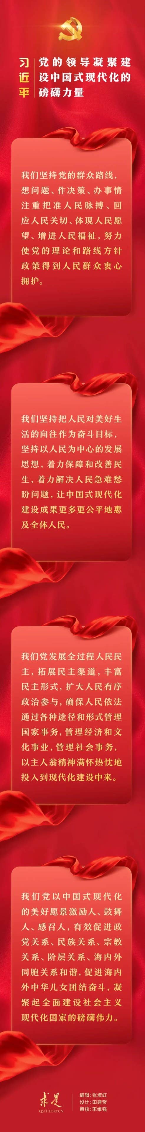 习近平：党的领导凝聚建设中国式现代化的磅礴力量