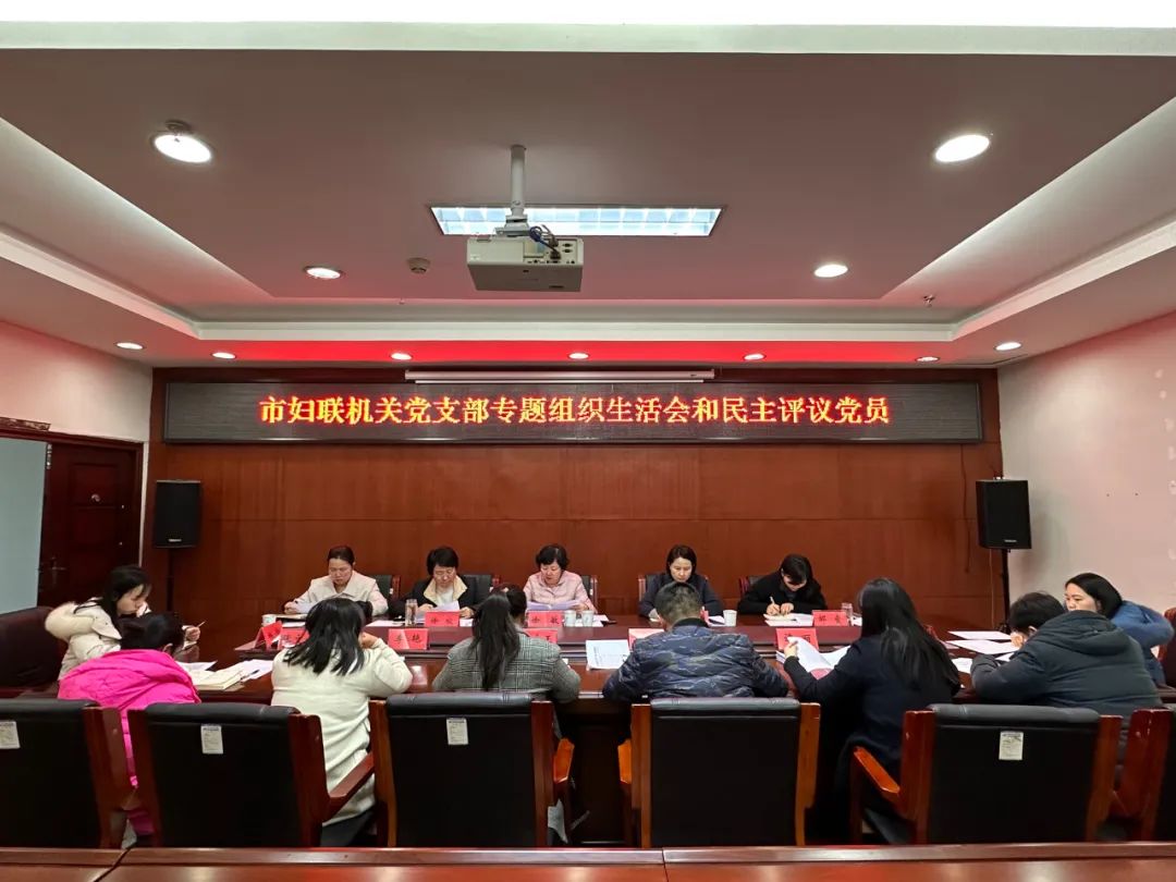 铜仁市妇联机关党支部召开2023年度专题组织生活会和开展民主评议党员
