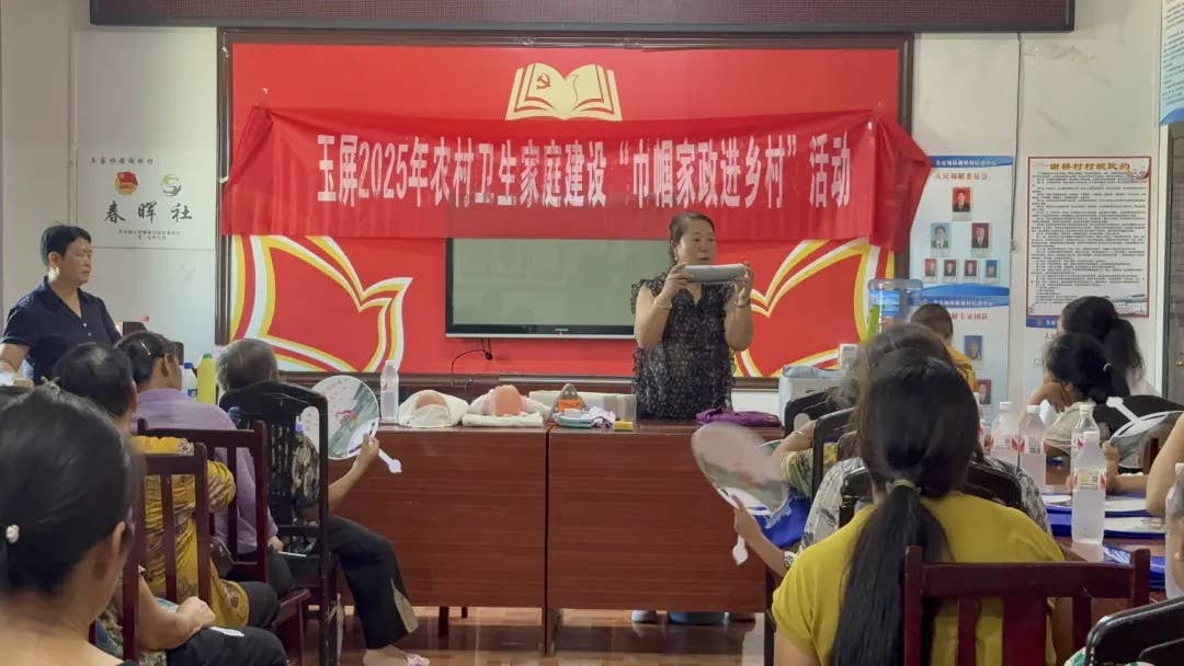 大龙街道、朱家场镇开展“巾帼家政进乡村”培训活动