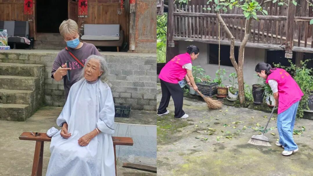 共圆微心愿 | 石阡县“阡城木兰”巾帼志愿者上门服务，致敬光荣在党老党员